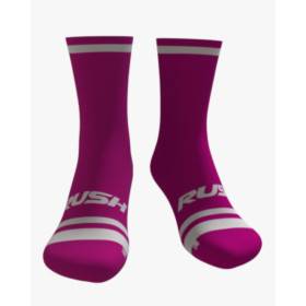 RUSH SOCKS RUN - FUCHSIA - WHITE - Socquettes Cyclisme,Triathlon