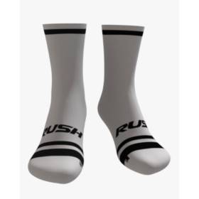 RUSH SOCKS TRI - WHITE - BLACK -Socquettes Cyclisme,Triathlon