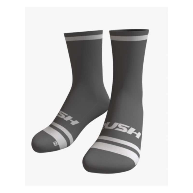 RUSH SOCKS TRI - METALIC - WHITE- Socquettes Cyclisme,Triathlon | Les4Nages