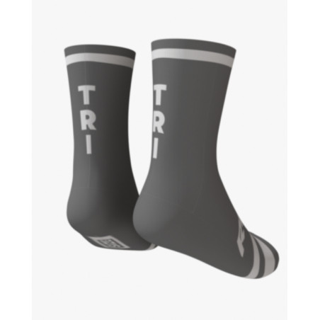 RUSH SOCKS TRI - METALIC - WHITE- Socquettes Cyclisme,Triathlon | Les4Nages