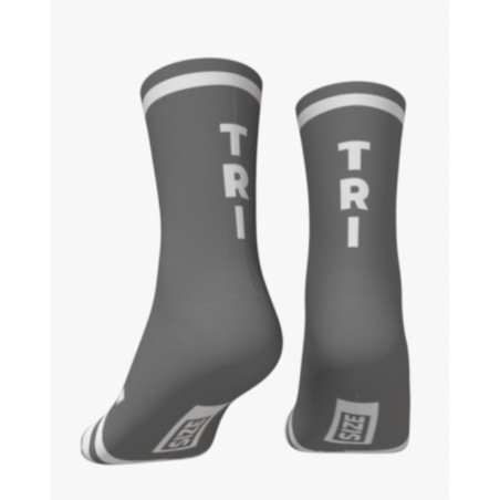 RUSH SOCKS TRI - METALIC - WHITE- Socquettes Cyclisme,Triathlon | Les4Nages