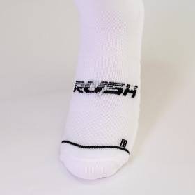 RUSH Short SOCKS WHITE - BLACK - Socquettes Cyclisme, Triathlon