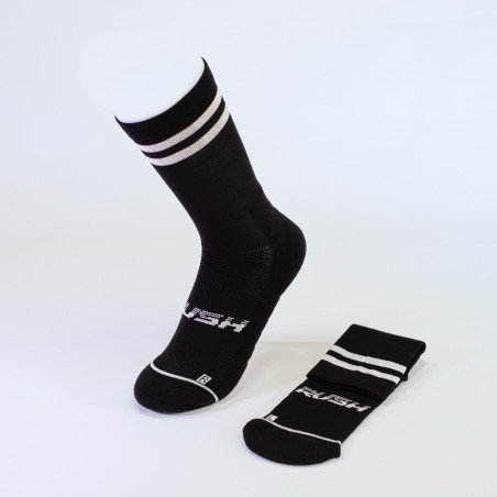 RUSH Short SOCKS BLACK - WHITE - Socquettes Cyclisme, Triathlon | Les4Nages