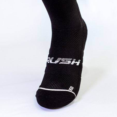 RUSH Short SOCKS BLACK - WHITE - Socquettes Cyclisme, Triathlon | Les4Nages