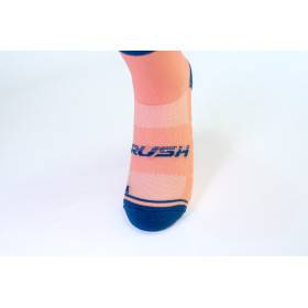 RUSH Med SOCKS SALMON - BLUE - Socquettes Cyclisme, Triathlon