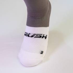 RUSH Med SOCKS METAL - WHITE - Socquettes Cyclisme, Triathlon