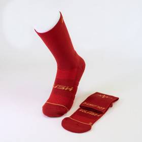 RUSH Med SOCKS RED WINE - Socquettes Cyclisme, Triathlon