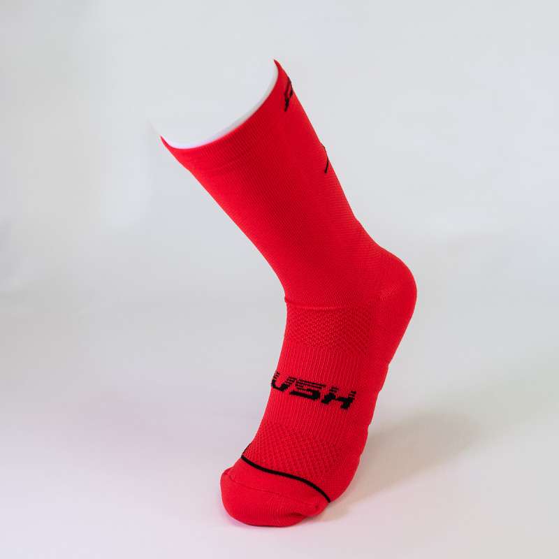 RUSH Med SOCKS RED - Socquettes Cyclisme, Triathlon | Les4Nages