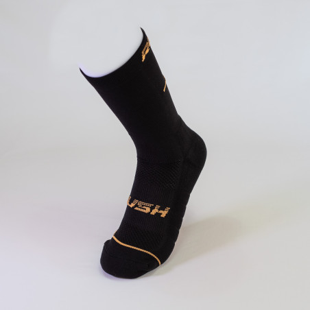 RUSH Med SOCKS BLACK - Socquettes Cyclisme, Triathlon | Les4Nages