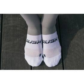 RUSH Med SOCKS METAL - WHITE - Socquettes Cyclisme, Triathlon