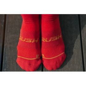 RUSH Med SOCKS RED WINE - Socquettes Cyclisme, Triathlon