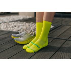 RUSH Med SOCKS YELLOW FLUO - Socquettes Cyclisme, Triathlon