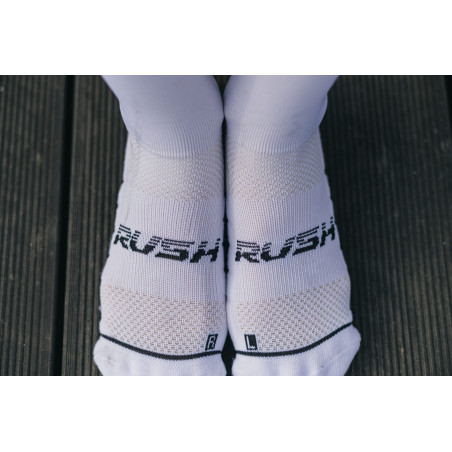 RUSH Med SOCKS WHITE - Socquettes Cyclisme, Triathlon | Les4Nages