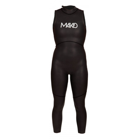 Mako NeoSwim Sleeveless Femme - Combinaison Triathlon Néoprène sans manches Femme | Les4Nages