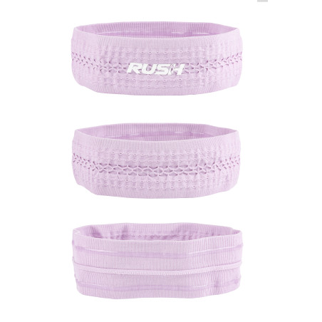 Headband Running RUSH - LIGHT PINK - Bandeau running léger, respirant, extensible et sans coutures | Les4Nages