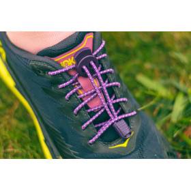 RUSH Lacets running FastLace striped Purple - White