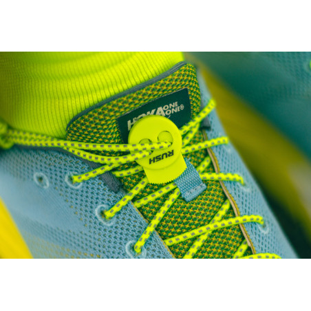 RUSH Lacets running FastLace reflective Neon Yellow | Les4Nages