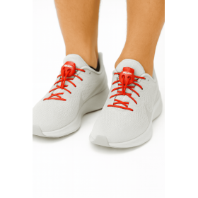 RUSH Lacets running FastLace striped Red - Black