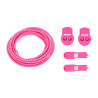 RUSH Lacets running FastLace Striped Hot Pink - White