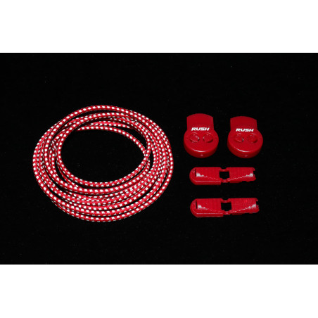 RUSH Lacets running FastLace reflective Red | Les4Nages RUSH Lacets running FastLace reflective Red | Les4Nages