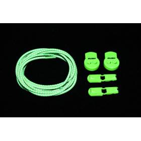 RUSH Lacets running FastLace reflective Neon Green