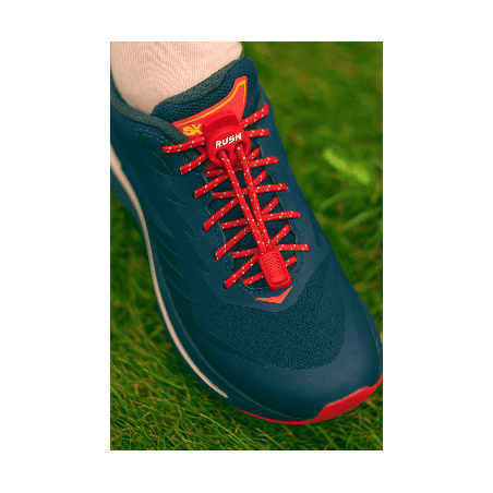 RUSH Lacets running FastLace reflective Red | Les4Nages RUSH Lacets running FastLace reflective Red | Les4Nages