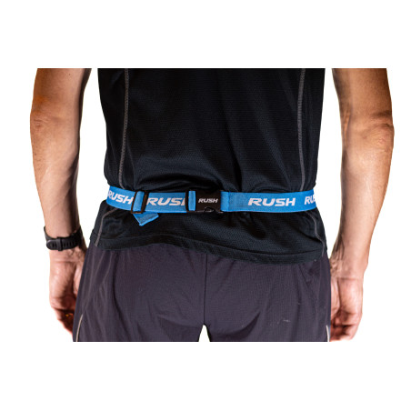 Ceinture porte dossard RUSH Basic Race belt Blue avec 3 points | Les4Nages Ceinture porte dossard RUSH Basic Race belt Blue avec 3 points | Les4Nages