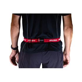 Ceinture porte dossard RUSH Basic Race belt Red avec 3 points