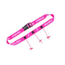 Ceinture porte dossard RUSH Basic Race belt Pink avec 3 points