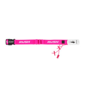 Ceinture porte dossard RUSH Energy Race belt Pink avec 3 points de fixation et 6 porte gels