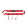 Ceinture porte dossard RUSH Energy Race belt Red avec 3 points de fixation et 6 porte gels