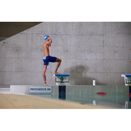 ZEROD ROYAL BLUE/SKY BLUE - Aquashort boxer Natation Homme | Les4Nages