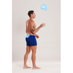 ZEROD ROYAL BLUE/SKY BLUE - Aquashort boxer Natation Homme