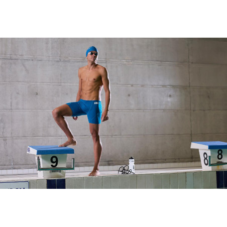 ZEROD EMERALD GREEN/MINT - Aquashort boxer Natation Homme | Les4Nages ZEROD EMERALD GREEN/MINT - Aquashort boxer Natation Homme | Les4Nages