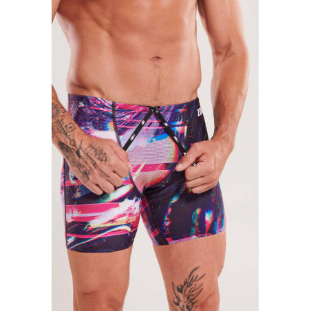 ZEROD GLITCHER - Aquashort boxer Natation Homme | Les4Nages ZEROD GLITCHER - Aquashort boxer Natation Homme | Les4Nages