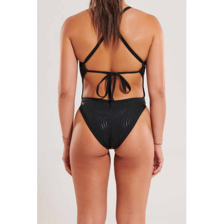 ZEROD BLACK SWELL - Maillot de bain Natation Femme 1 pièce | Les4Nages