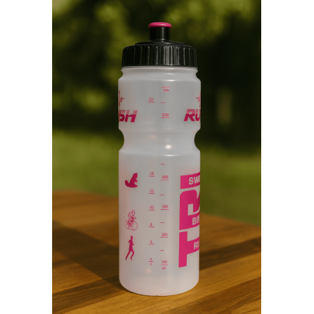 Bidon TRIATHLON RUSH - CLEAR PINK SHINY - 750ml | Les4Nages