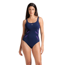 Arena Bodylift MILENA Wing Back NAVY - Maillot Natation Arena Aquagym et aquafitness