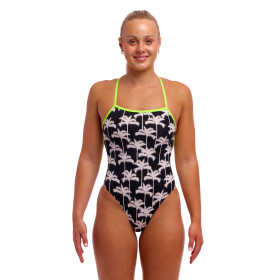 Funkita Palm Night - Strapped In - Maillot femme 1 pièce