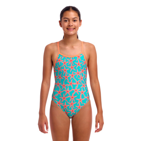 Funkita Star Party - Single Strap - Maillot fille 1 pièce | Les4Nages