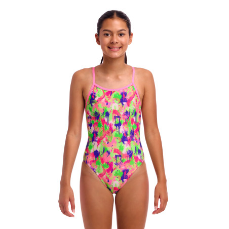Funkita Splat Spot - Single Strap - Maillot fille 1 pièce | Les4Nages Funkita Splat Spot - Single Strap - Maillot fille 1 pièce | Les4Nages