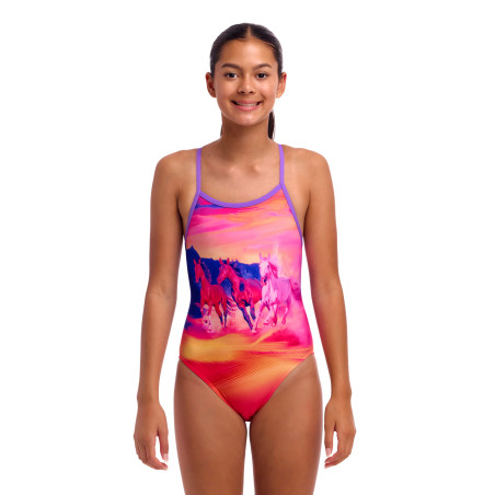 Funkita Go Riding - Single Strap - Maillot fille 1 pièce | Les4Nages Funkita Go Riding - Single Strap - Maillot fille 1 pièce | Les4Nages