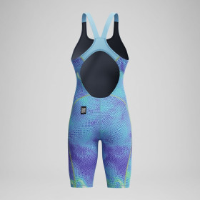 SPEEDO Fastskin LZR IGNITE OpenBack Kneeskin Dos Ouvert - Bleu Violet - Combinaison Natation Competition Femme