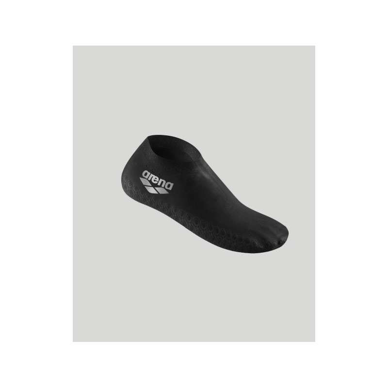 Chaussettes aquagym et Piscine ARENA Latex Socks Black Silver | Les4Nages