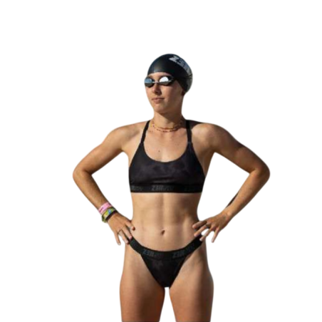 Haut 2 pièces ZEROD SWIM & TAN DARK SHADOWS TIE&DYE - Haut de Maillot de bain 2 pièces Natation | Les4Nages