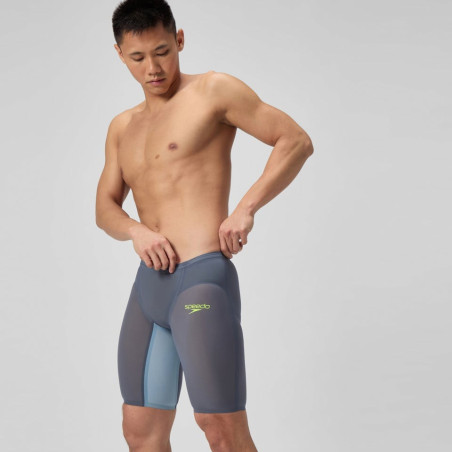 SPEEDO FastSkin LZR PURE VALOR 2.0 JAMMER - GREY BLUE - Jammer Natation Competition Homme | Les4Nages