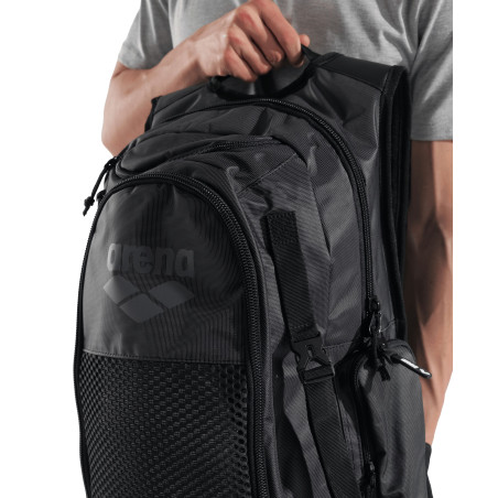 ARENA All Set Backpack 45L BLACK- Sac à Dos Natation et Piscine | Les4Nages