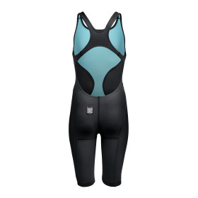 ARENA Powerskin IMPULSO (6-14ans) Dos Ouvert Junior Fille Black Teal - Combinaison Fille compétition