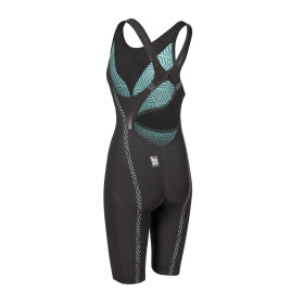 ARENA VELOCE Dos Ouvert (Open Back ) Powerskin Black Teal - Combinaison Natation Femme