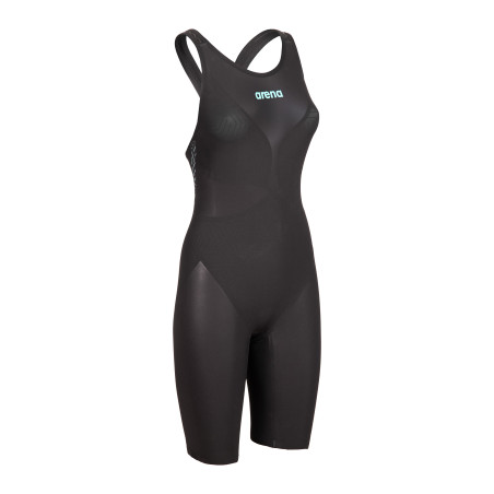 ARENA VELOCE Dos Ouvert (Open Back ) Powerskin Black Teal - Combinaison Natation Femme | Les4Nages
